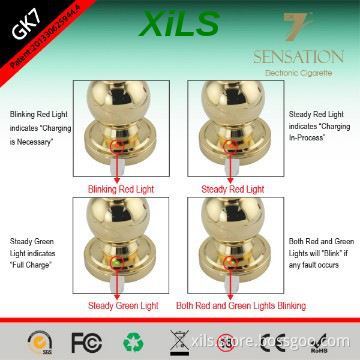 Hot sale most popular e-cigarette GK7 plated 18K real gold and silver